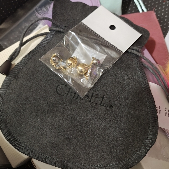 New Two Tone Chain Drop Earrings Triple Chain Earrings Drop & Dangle Earrings - Picture 3 of 6